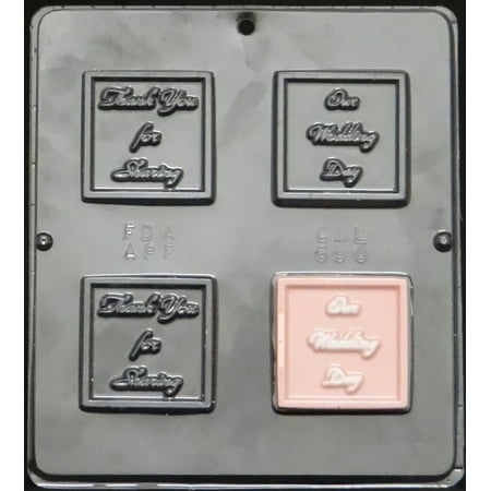 

690 Thank You For Sharing & Our Wedding Day Chocolate Candy Mold