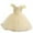 Style C#006 Champagne, variant on Girls Princess Gown Performance Kids Girls Tulle Dress with 3D Floral Appliques Short Sleeve Ball Gown Style for Special Occasions and Parties Princess Dress Up for Girls 4-6 (Champagne 18M)