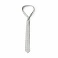 thumbnail image 3 of Abstract Necktie, Basic Intertwining Motifs, Dress Tie, 3.7", Pale Taupe and White, by Ambesonne, 3 of 3
