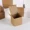 brown, variant on 20pcs Square Folding Kraft Paper Box Black White cardboard Box for Packaging Candle Gift Box For wedding Party favor candy