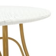 thumbnail image 6 of SAFAVIEH Kylie Outdoor Patio Rattan Bistro Table, White, 6 of 9