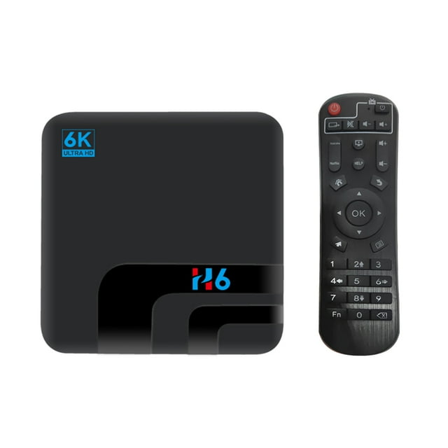 H6 Smart TV Box Android 10,0 Allwinner H6 UHD 4K Media Player 6K HDR 4GB / 32GB 2,4G WiFi 100M Irfora Reproductor de video