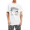 thumbnail image 4 of Camisetas de Peanuts, Charlie Brown, Lucy Football Kick Aaugh Snoopy para hombres y mujeres, camisetas de cuello redondo, 100 % algodón, talla 6XL, 4 of 5
