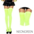 thumbnail image 3 of Music Legs Opaque Thigh Highs, Solid Thigh High 4745-NEON GREEN, 3 of 3