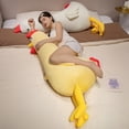 thumbnail image 2 of Juguete de peluche de pollo gigante para mujeres embarazadas, almohada larga para dormir, muñeco para decoración del hogar, regalo de cumpleaños, nuevo, 60-140CM, 2 of 5
