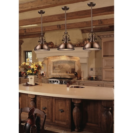 Landmark Lighting Chadwick 66566 1 Led Light Pendant In Dark Landmark Lighting Chadwick 66566 1 Led Light Pendant In Dark Walnut Polished