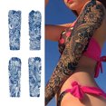 thumbnail image 4 of Pegatizas Tatuaje Larga Duración Implosión Tótem Falso Tatuajes Temporales 8pcs Brazo Koi Carpa Ola Grúa para Hombres Y Mujeres, 4 of 9