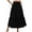 Black, variant on SOMER linen Skirts For Women Flowy Maxi Skirt Summer linen Pleated High Waisted Casual Long Skirts With Pockets