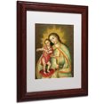 thumbnail image 2 of Trademark Fine Art "The Virgin and Son II" Canvas Art by Masters Fine Art, White Matte, Wood Frame, 2 of 4