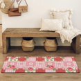 thumbnail image 4 of Pioneer Flower Floral Print Pattern Bathroom Rugs Mat, Non Slip Microfiber Bathroom Rug with Rubber Backing, Soft Mats for Bathroom Floor Tub Shower, 17"x47", 4 of 5