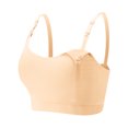 thumbnail image 4 of Maternity Bra, Nursing Underwear, Seamless Bra, Ribbed Wireless Breastfeeding Top with Adjustable Straps for Pregnant Women Daily Wear, 4 of 5