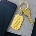 thumbnail image 1 of Ten Commandments English Engraved Dog Tag Bible Keychain Stainless Steel or 18k Gold, 1 of 8