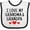 White and Black, variant on Inktastic I Love My Grandma and Grandpa Boys or Girls Baby Bib