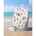 thumbnail image 4 of Western Cowboy Beach Towels Oversized Super Absorbent, Retro Desert Cactus Country Cowboy Brown Lightweight Bath Towel Quick Dry Sets For Bathroom/Pool/Rv Camping/Beach Play/Gym Room/Picnic 23"x47", 4 of 8