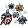 Avengers Birthday Party Balloon Bouquet Decorations with Captain America Airwalker