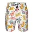 thumbnail image 4 of Kdxio Boho Bunny Pattern Mens Casual Shorts - Drawstring Summer Beach Sports Shorts for Men, 4 of 9