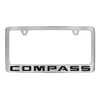 Jeep Compass Chrome Plated Metal License Plate Frame Holder