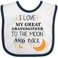 thumbnail image 3 of Inktastic I Love My Great Grandmother to the Moon and Back Boys or Girls Baby Bib, 3 of 4