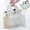 White, variant on Plastic Storage Basket with Handles - Shower Caddy Organizer Bin for Bathroom Kitchen Dorm - Portable Tote with Carry Handle for Shampoo Soap Towels - Stackable Open Wire Utility Container