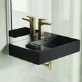 thumbnail image 5 of St. Tropez 24 x 18 Ceramic Wall Hung Sink with Right Side Faucet Mount, Matte Black, 5 of 11
