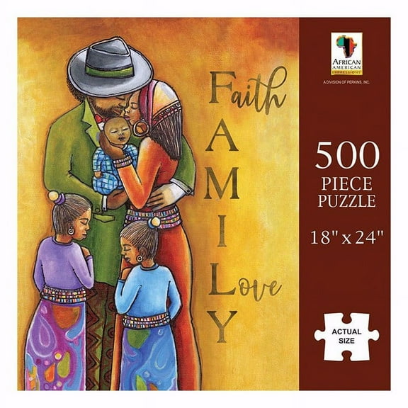 Jigsaw Puzzle-Faith Love Family (500 Pieces)