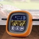 thumbnail image 4 of Termómetro digital para alimentos con alarma y sonda larga dual, pantalla LCD, preciso, para cocinar carne, barbacoa, horno de cocina, termómetro electrónico digital con alarma y temporizador., 4 of 8