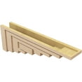 thumbnail image 5 of 5"W x 30"D x 10"H Thin Landon Rough Cedar Woodgrain TimberThane Corbel, Primed Tan, 5 of 6