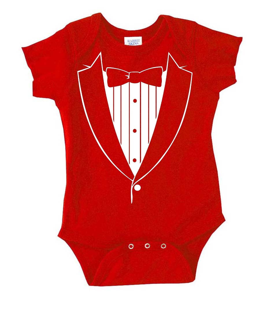 Fair Game - Bow Tie Tuxedo Baby Bodysuit - Walmart.com ...