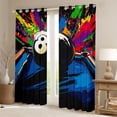 thumbnail image 2 of Castle Fairy Billiards Print Curtains Pack of 2 (42x84 Each),Snooker Curtains Blackout, 2 of 6
