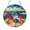 Stained Glass 5.9 Inch, variant on Fantasy Beach Umbrella Acrylic Stained Glass Suncatcher – Handmade Boho Coastal Hanging Art
