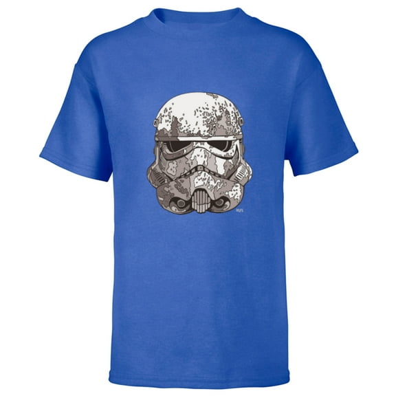 Star Wars Stormtrooper Empire Helmet - Short Sleeve T-Shirt for Kids - Customized-Royal