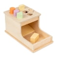 thumbnail image 3 of Juguete clasificador de formas Montessori, caja clasificadora de formas, 6 bloques geométricos, juguete de actividad clasificador de formas para niños, 3 of 9
