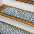 thumbnail image 2 of Colonial Mills RY59A008X028S-7 8 x 28 in. Monterey Wool Tweed Stair Tread Mats, Blue - Set of 7, 2 of 3