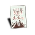 thumbnail image 3 of Life is Better with Chickens Novelty Decor, Metal Wall Sign - 10x14 Inches, 3 of 4