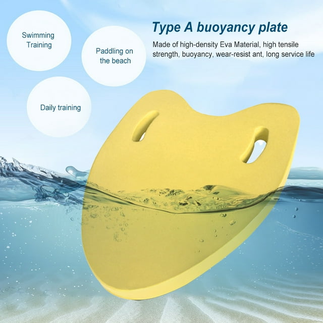 VONKY une Forme Planche de Natation Kickboard Piscine Extérieure Intérieure Plaque de Plage Outils de Formation pour les Apprenants Jaune