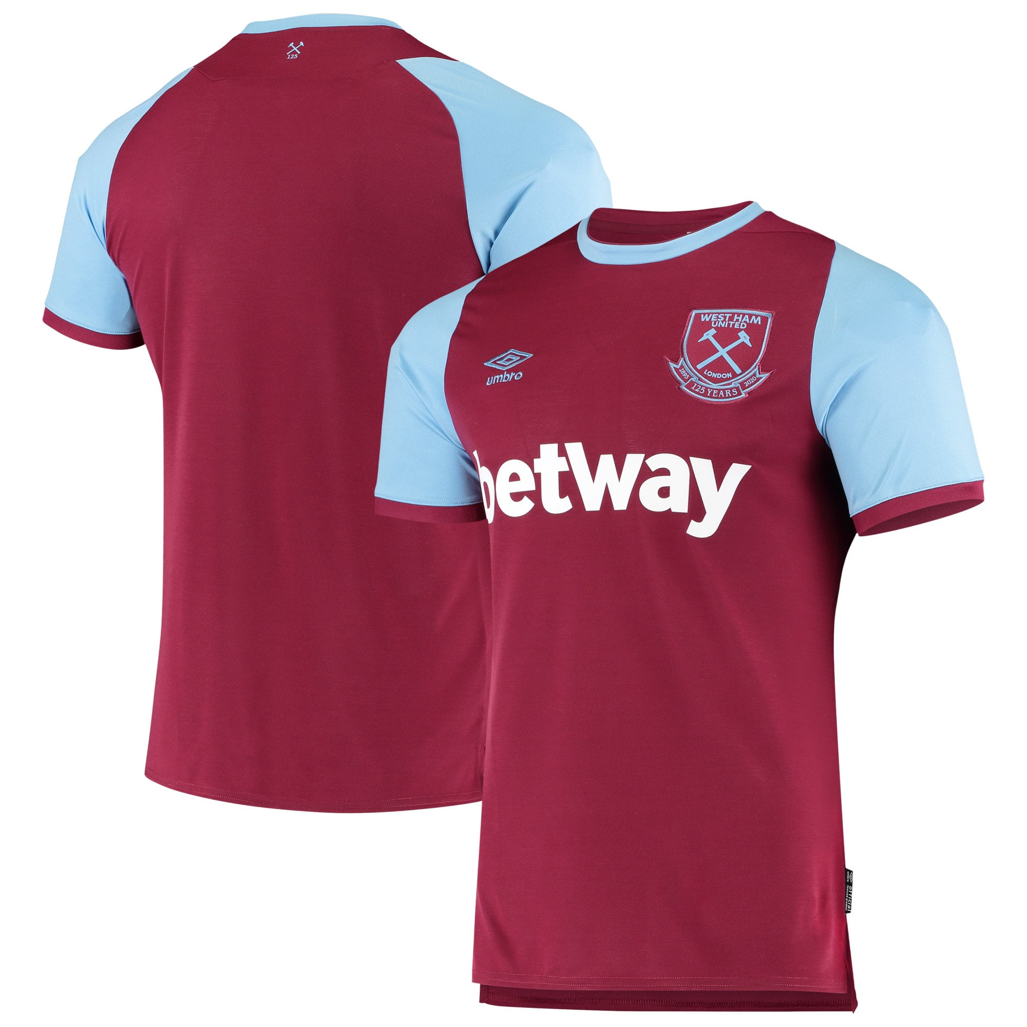 Umbro West Ham United Umbro 2020 21 Home Replica Jersey Claret Walmart Com Walmart Com