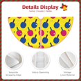 thumbnail image 3 of KLL Christmas Tree Skirt,Party Decorations Farmhouse for Christmas Decorations Holiday Party 30" -Colorful Ping Pong, 3 of 6