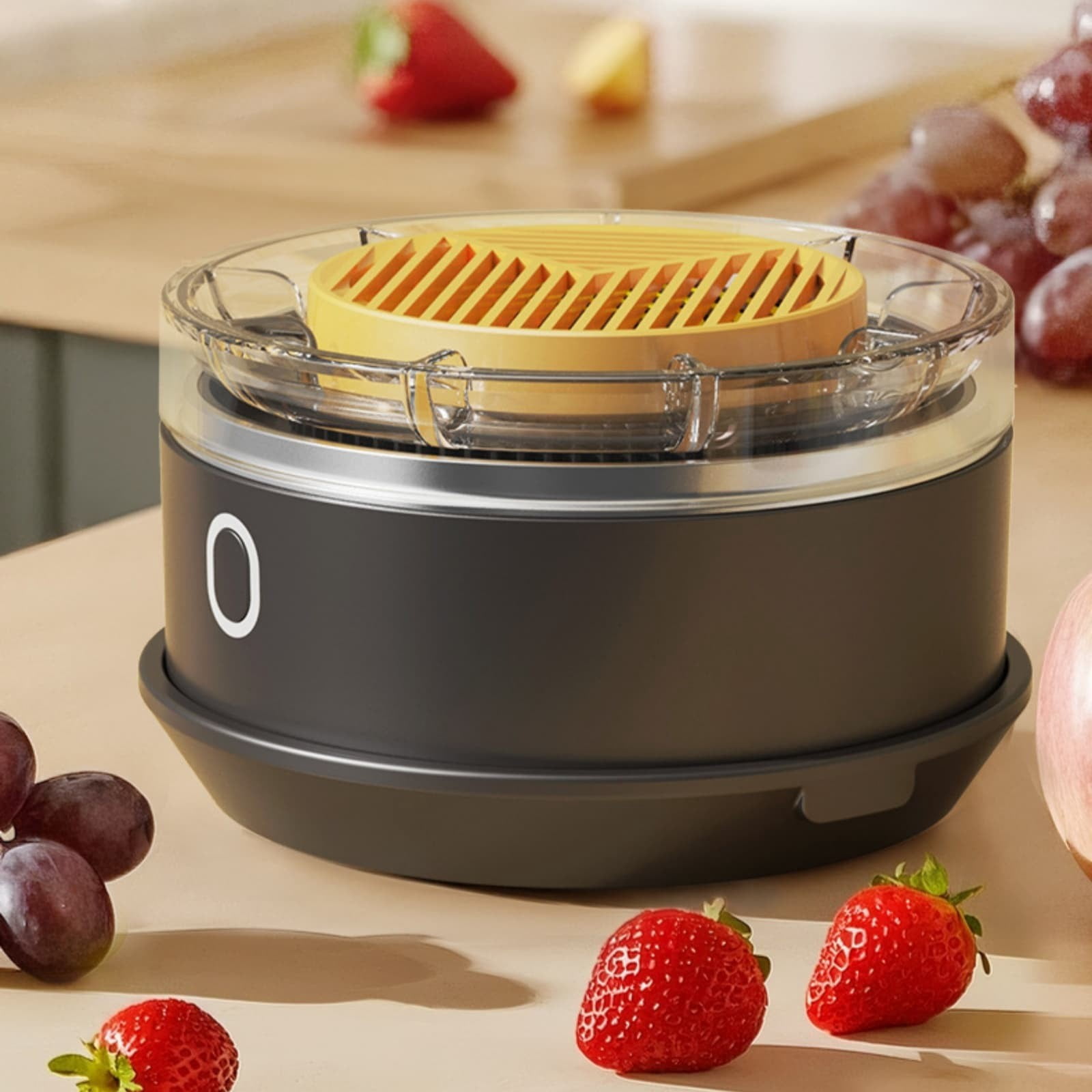 Electric Produce Purifier Portable Rechargeable Fruit and Vegetable Cleaner Cordless Food Washing Machine for Meal Prep Kitchen Home and Travel Use