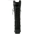 thumbnail image 5 of GLOBALWIN Women's Chunky Heel Black Lace Up Back Knee High Fashion Boots 10M, 5 of 7