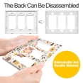 thumbnail image 4 of Yayeee Rocker Switch Wall Plate 1-Gang 4.6"x2.9" Home Decorative Outlet Cover, Beige Birds Floral, 4 of 6