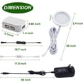 thumbnail image 5 of RGB Color Changing LED Under Cabinet Lights Kit for Kitchen Counter Wardrobe Counter Furniture Ambiance Christmas Decor Lighting, 5 of 5