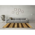 thumbnail image 3 of Ahgly Company Indoor Rectangle Abstract Brown Modern Area Rugs, 5' x 7', 3 of 4