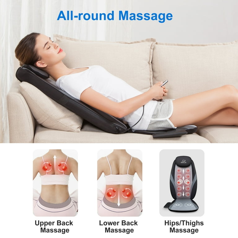 Shiatsu Massaging Cushion with Heat  Purchase a Shiatsu Kneading Back  Massage Cushion - Snailax