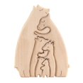 thumbnail image 3 of Adorno de animales de madera con forma de corazón de amor y abrazo, decoración de escritorio, estatua de animal, manualidades, decoración para Estilo C, 3 of 9