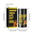 thumbnail image 3 of Crema para quemar el sudor, para bajar de peso, potenciador del entrenamiento, gel caliente para el vientre/celulitis, crema para el abdomen, para mujeres y hombres., 3 of 4
