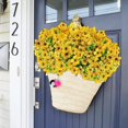 thumbnail image 4 of Sinhoon 12 Bundles Artificial Flowers UV Resistant Fake Plants Outdoor Faux Plastic Flowers Garden Home Decor (Yellow), 4 of 10