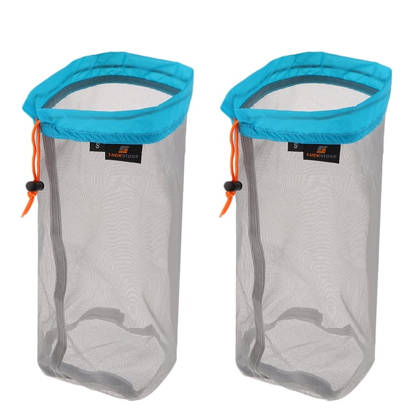Juego de 2 bolsas de malla superligeras y resistentes, bolsa de almacenamiento o bolsa de almacenamiento para S