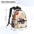 thumbnail image 4 of Lsque Cute Vegetables Classic Casual Backpack - Large Capacity Water-Resistant Backpack for School, Work, Travel, and Outdoor Activities, 4 of 8