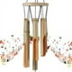 thumbnail image 1 of Campanas de viento de bambú con sonidos relajantes, sonido relajante para tubos afinados a mano con decoración elegante, regalos perfectos para exteriores, campanillas de viento de madera con un tono, 1 of 5