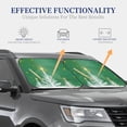 thumbnail image 5 of Yiaed Christmas Green Print Car Front Windshield Sun Shade,Foldable Anti-UV Car Sunshade for Front Window for Most Vehicles-Large, 5 of 5